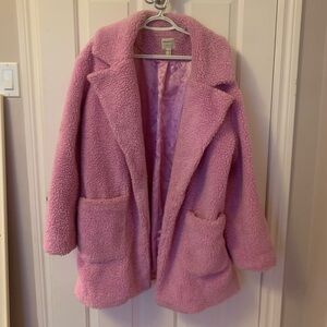 Pink Sherpa Jacket